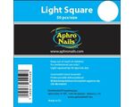 Aphro Nails Light Square tip refill (50db/size)