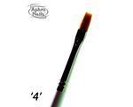 Aphro Nails gel brush straight 4 wooden handle