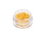 Nail glitter stripe yellow