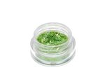 Nail glitter stripe green