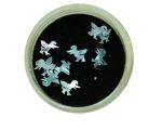 Nail art shell leaf Bird