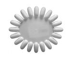 Nail polish color wheel white