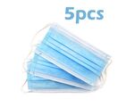 Disposable face mask 3-ply ear loop (5pcs)