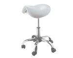 Karion saddle-shaped white gas spring stool