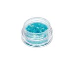 Nail glitter stripe turquoise