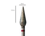 Pedi Planet diamond bit drop-shaped red (fine grit)