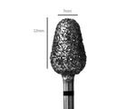Pedi Planet Diamond bit Medium Mace-shaped (Extra Coarse grit -Black color)