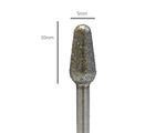 Pedi Planet diamond bit small mace-shaped (extra coase)