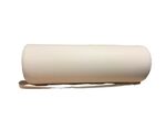 Rubber footrest cylinder in white imitation leather