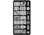Aphro Nails nail stamping plate Flower Pattern BC02