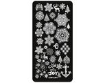 Aphro Nails nail plate Snowflake YZW-L01