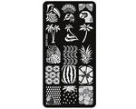 Aphro Nails nail print plate Tropical YZW-L05