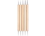 Nail art needle set wooden handle 5 pcs