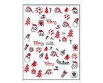Aphro Nails nail sticker Merry Santa Red CJ026P