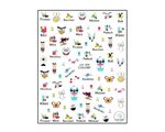 Aphro Nails nail sticker Face of Cartoon CA734