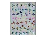 Aphro Nails nail sticker Gold Flowers Colorful CJ015SZ