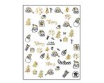Aphro Nails nail sticker Santa Gold CJ019A