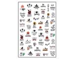 Aphro Nails nail sticker Scary Halloween YZWS190