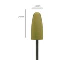Aphro Nails rubber nail polishing drill bit yellow (fine)