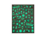 Nail Sticker Glow Christmas Tree CY021