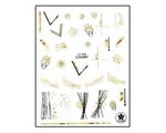 Nail sticker Ice Flower CJ024