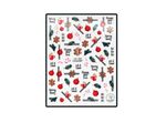 Nail sticker New Year CA720