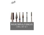 Pedi Planet Ingrown & Fungus drill cutter set 6pcs