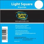 Aphro Nails Light Square tip refill (50db/size)