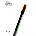 Aphro Nails gel brush straight 4 wooden handle