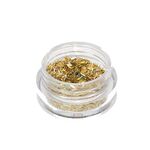 Nail glitter stripe gold