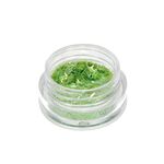 Nail glitter stripe green