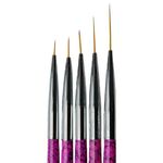 Nail decoration brush set 5pcs