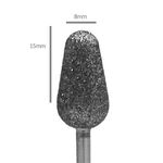 Pedi Planet diamond bit large mace-shaped (medium grit)