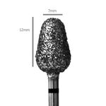 Pedi Planet Diamond bit Medium Mace-shaped (Extra Coarse grit -Black color)