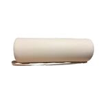 Rubber footrest cylinder in white imitation leather