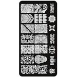 Aphro Nails nail stamping plate Flower Pattern BC02