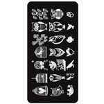 Aphro Nails nail staming plate Bird Life JQL09