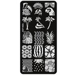 Aphro Nails nail print plate Tropical YZW-L05