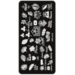 Aphro Nails nail stamping plate One Leaf YZW-L16