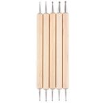 Nail art needle set wooden handle 5 pcs