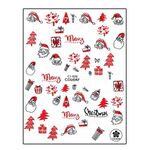 Aphro Nails nail sticker Merry Santa Red CJ026P