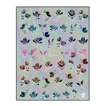 Aphro Nails nail sticker Gold Flowers Colorful CJ015SZ