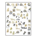 Aphro Nails nail sticker Santa Gold CJ019A