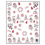 Aphro Nails nail sticker Santa Red CJ019P