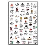 Aphro Nails nail sticker Scary Halloween YZWS190