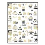 Aphro Nails nail sticker Xmas Sale Gold CJ020A