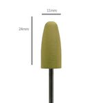 Aphro Nails rubber nail polishing drill bit yellow (fine)