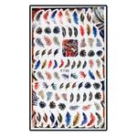 Nail Sticker Colorful leaves F735