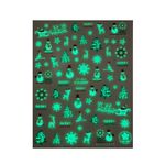 Nail Sticker Glow Christmas Tree CY021