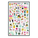 Nail Sticker Pink Flamingo F761